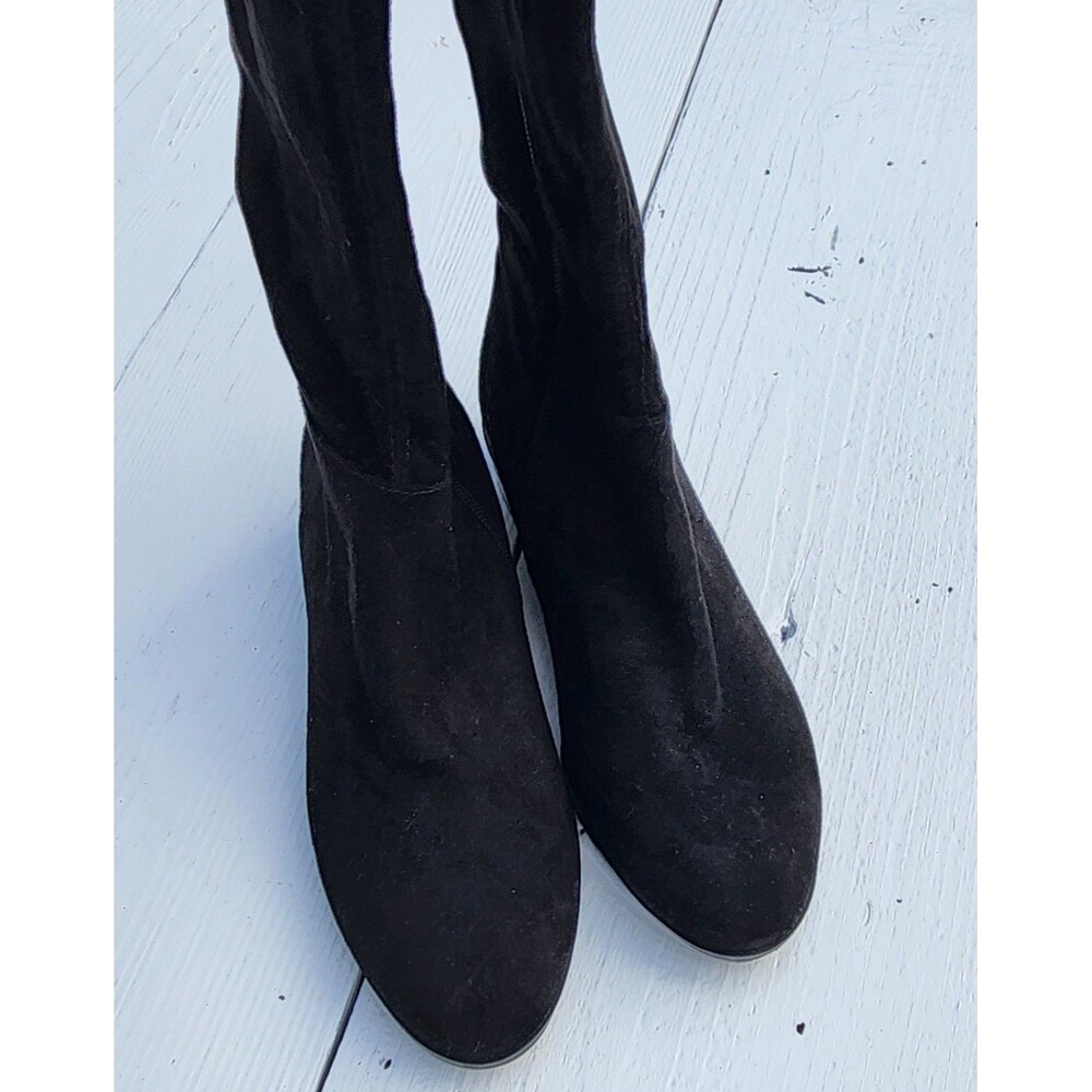 Michael Kors MK Bromley Black Suede Knee High Boots US 5.5 EU 35.5 - Picture 7 of 10